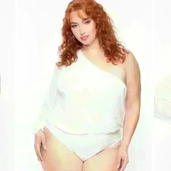 BODYSUIT - WHITE SIZE 3X  NWOT - Picture 2 of 11
